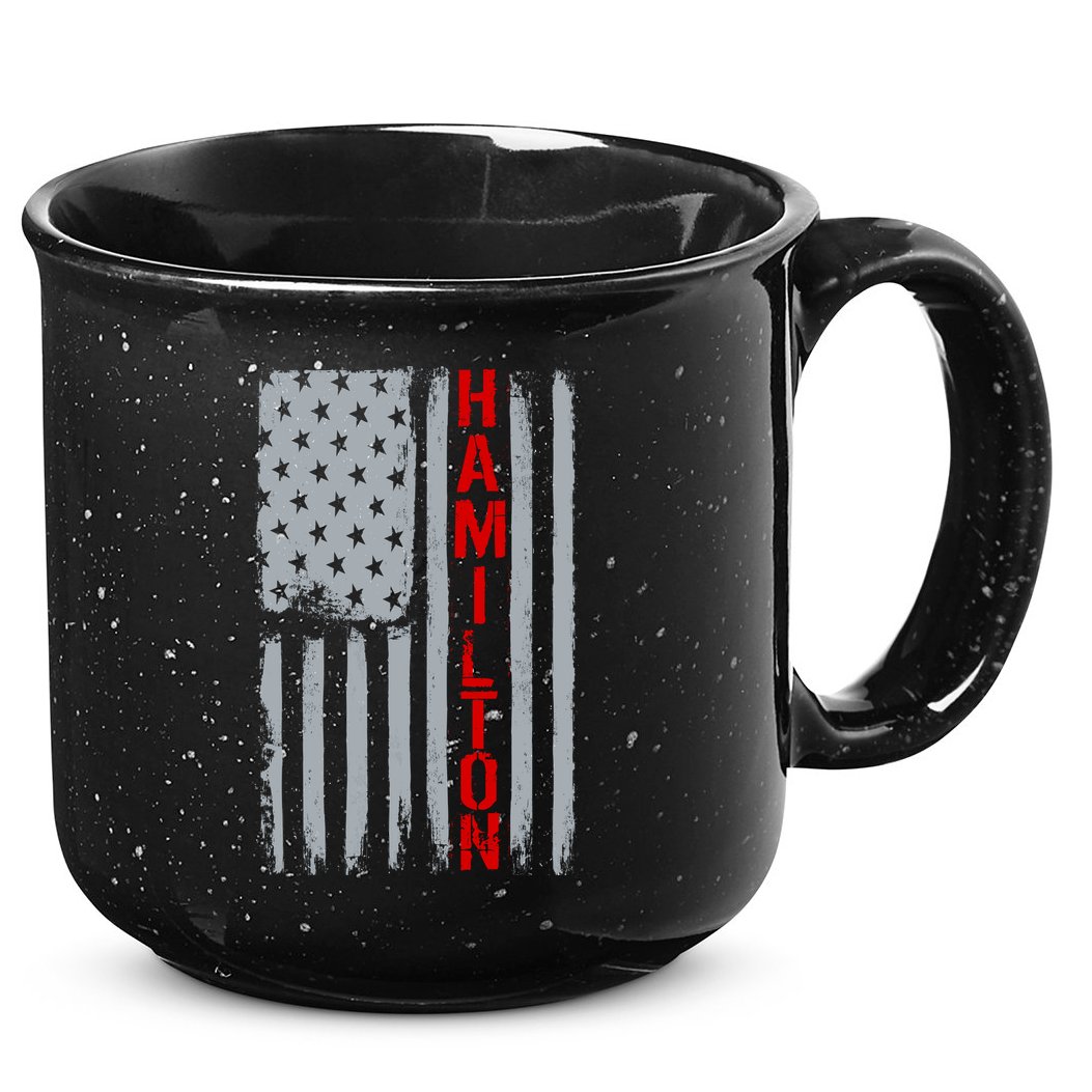 Alexander Hamilton American Vintage Flag 15oz Campfire Ceramic Mug