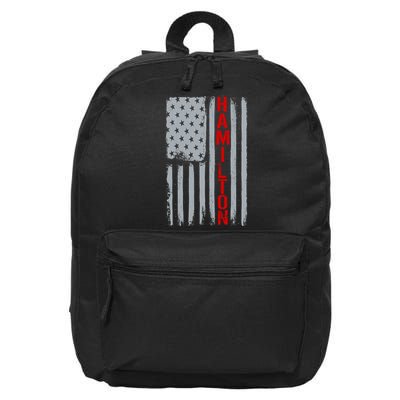 Alexander Hamilton American Vintage Flag 16 in Basic Backpack