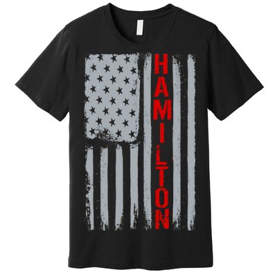 Alexander Hamilton American Vintage Flag Premium T-Shirt