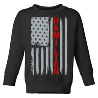 Alexander Hamilton American Vintage Flag Toddler Sweatshirt