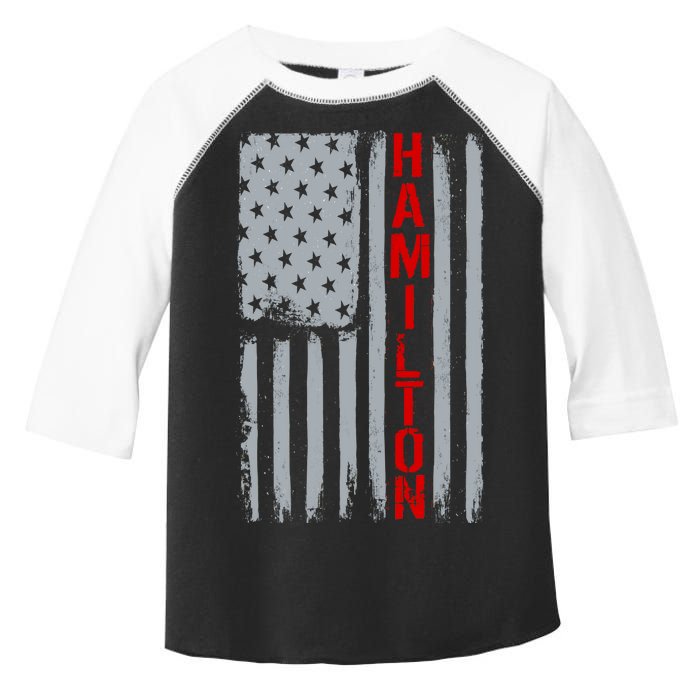 Alexander Hamilton American Vintage Flag Toddler Fine Jersey T-Shirt