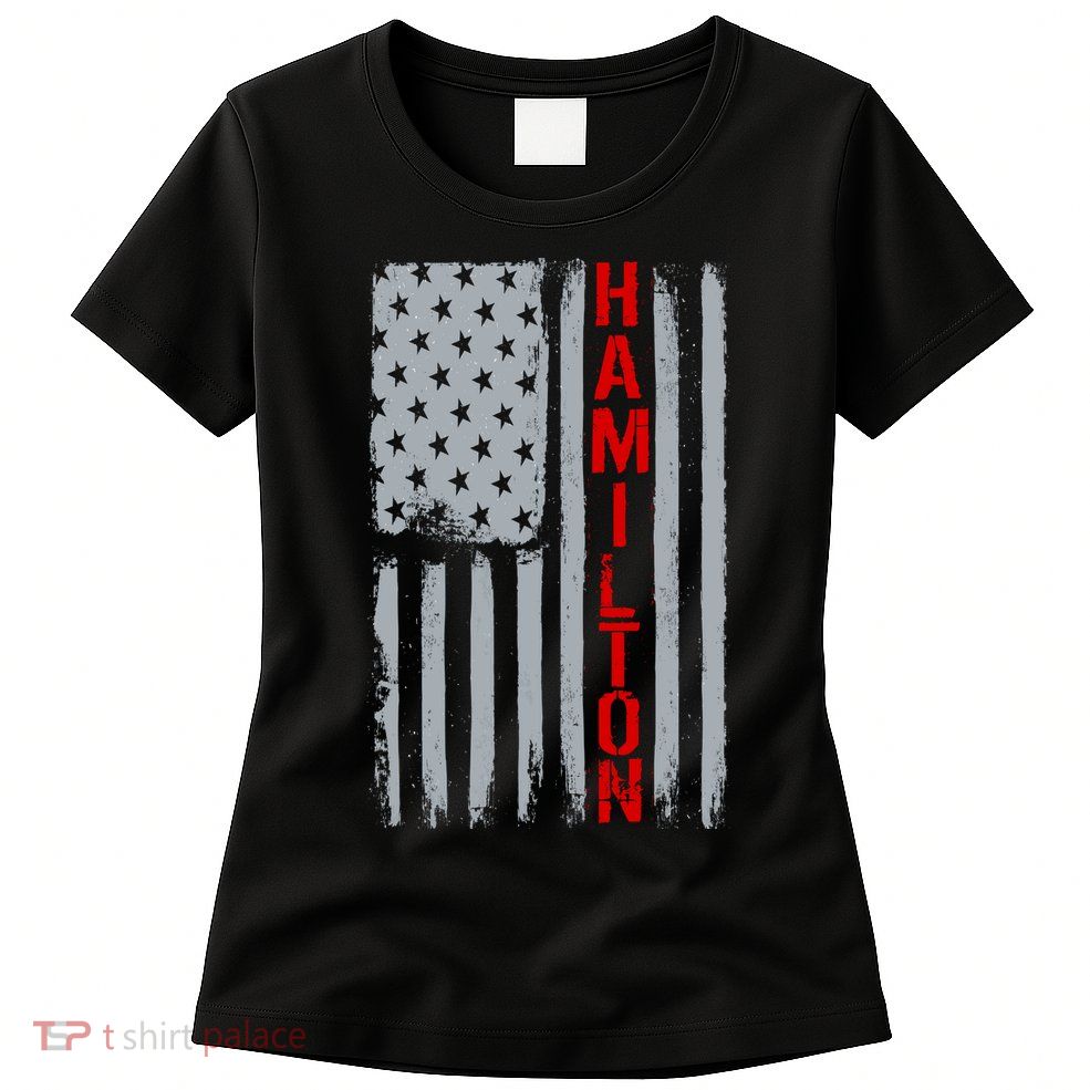 Alexander Hamilton American Vintage Flag Womens T-Shirt