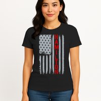 Alexander Hamilton American Vintage Flag Womens T-Shirt