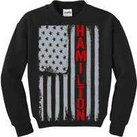 Alexander Hamilton American Vintage Flag Kids Sweatshirt