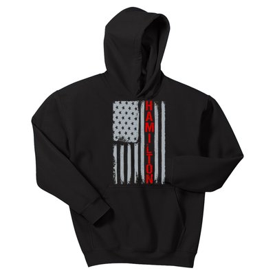 Alexander Hamilton American Vintage Flag Kids Hoodie