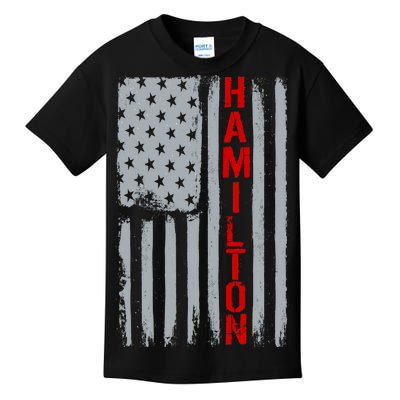 Alexander Hamilton American Vintage Flag Kids T-Shirt