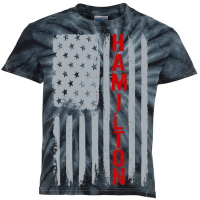 Alexander Hamilton American Vintage Flag Kids Tie-Dye T-Shirt