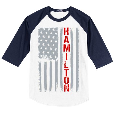 Alexander Hamilton American Vintage Flag Baseball Sleeve Shirt