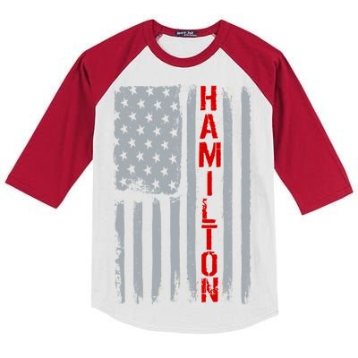 Alexander Hamilton American Vintage Flag Kids Colorblock Raglan Jersey