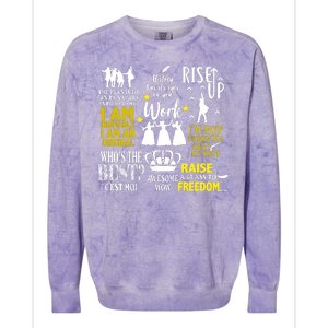 Alexander Hamilton Best Song Quotes Lyrics Colorblast Crewneck Sweatshirt