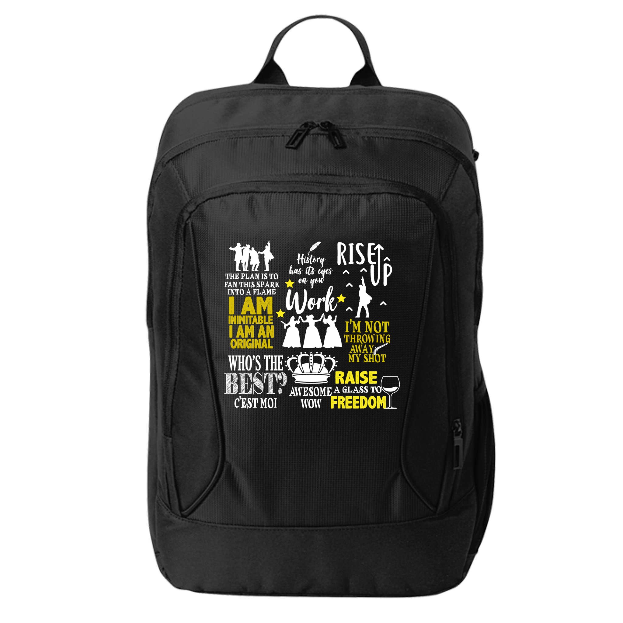 Alexander Hamilton Best Song Quotes Lyrics City Backpack