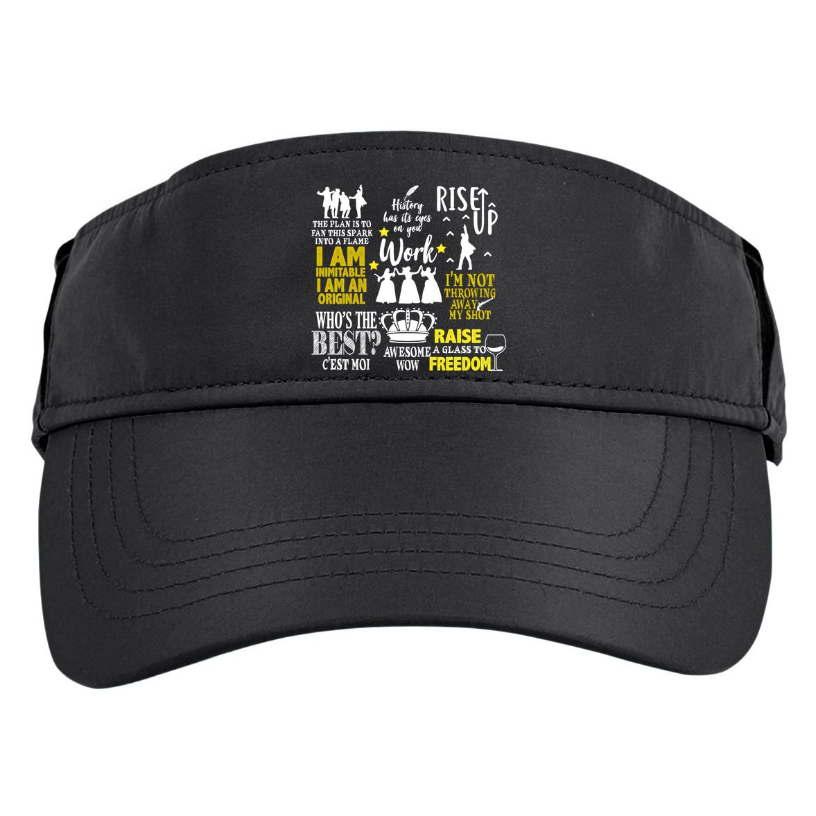 Alexander Hamilton Best Song Quotes Lyrics Adult Drive Performance Visor