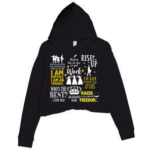 Alexander Hamilton Best Song Quotes Lyrics Crop Fleece Hoodie