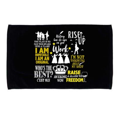 Alexander Hamilton Best Song Quotes Lyrics Microfiber Hand Towel