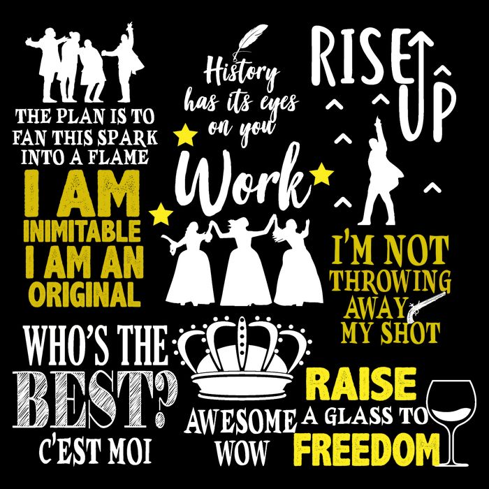 Alexander Hamilton Best Song Quotes Lyrics Cropped Pullover Crew