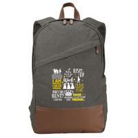 Alexander Hamilton Best Song Quotes Lyrics Cotton Canvas Backpack