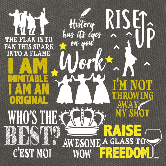 Alexander Hamilton Best Song Quotes Lyrics Cotton Canvas Backpack
