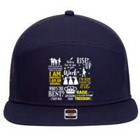 Alexander Hamilton Best Song Quotes Lyrics 7 Panel Mesh Trucker Snapback Hat