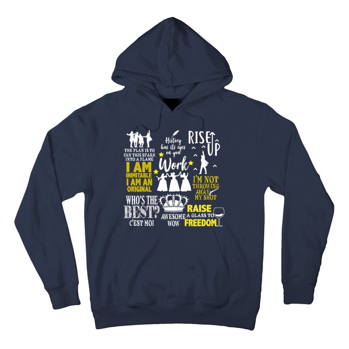 Alexander Hamilton Best Song Quotes Lyrics Hoodie