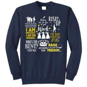 Alexander Hamilton Best Song Quotes Lyrics Sweatshirt