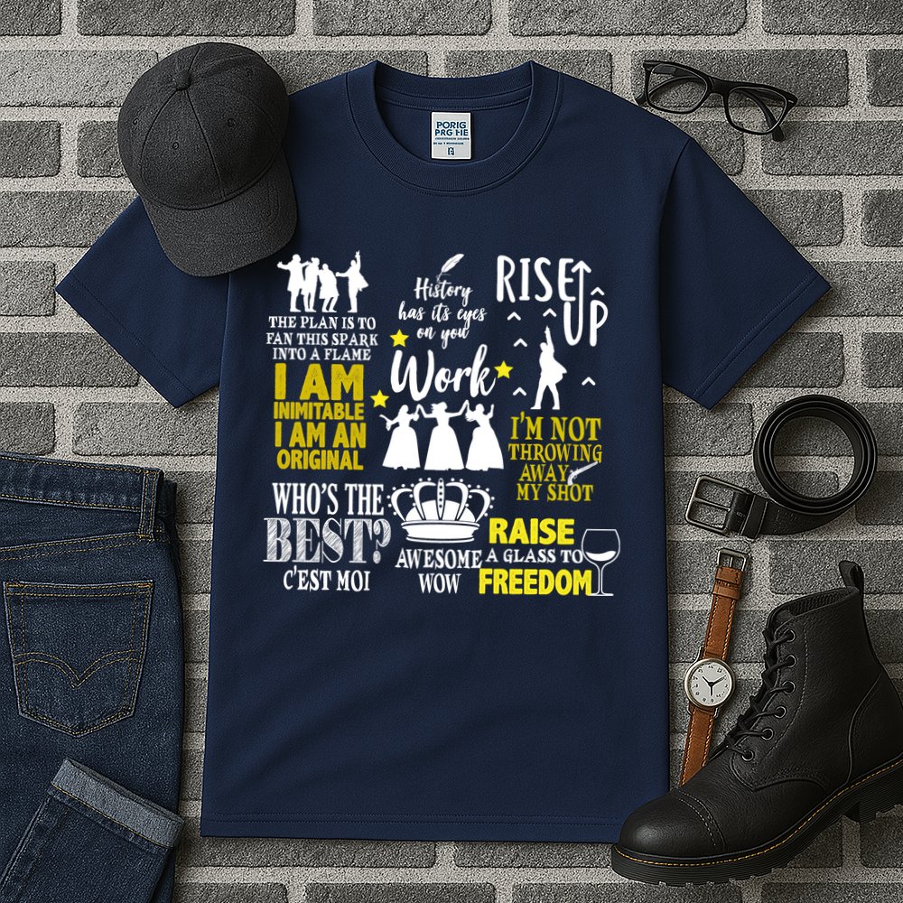 Alexander Hamilton Best Song Quotes Lyrics Tall T-Shirt