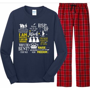 Alexander Hamilton Best Song Quotes Lyrics Long Sleeve Pajama Set