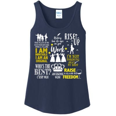 Alexander Hamilton Best Song Quotes Lyrics Ladies Essential Tank