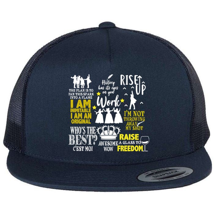 Alexander Hamilton Best Song Quotes Lyrics Flatbill Hat