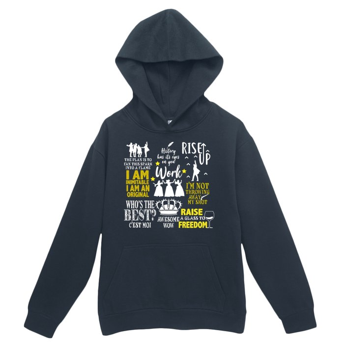 Alexander Hamilton Best Song Quotes Lyrics Urban Pullover Hoodie