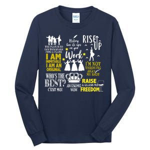 Alexander Hamilton Best Song Quotes Lyrics Tall Long Sleeve T-Shirt