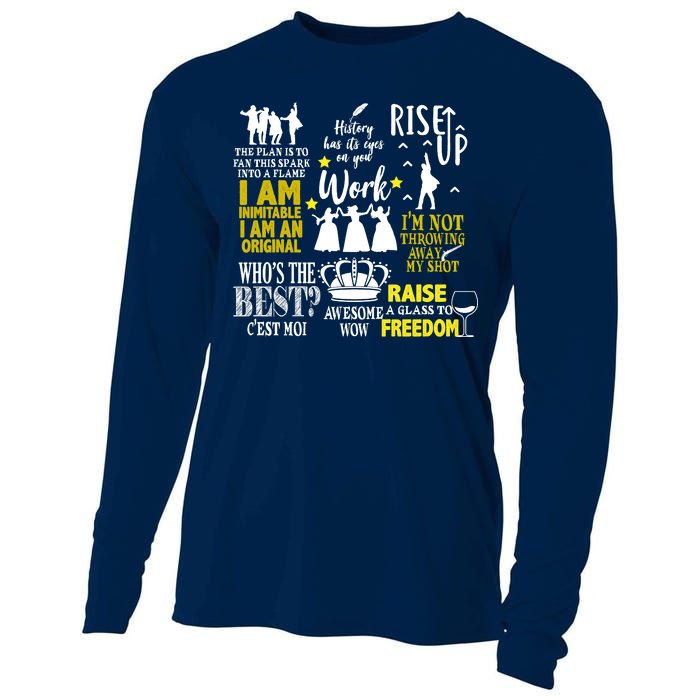 Alexander Hamilton Best Song Quotes Lyrics Cooling Performance Long Sleeve Crew