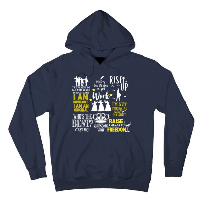 Alexander Hamilton Best Song Quotes Lyrics Tall Hoodie