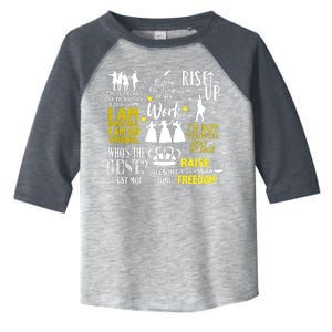 Alexander Hamilton Best Song Quotes Lyrics Toddler Fine Jersey T-Shirt