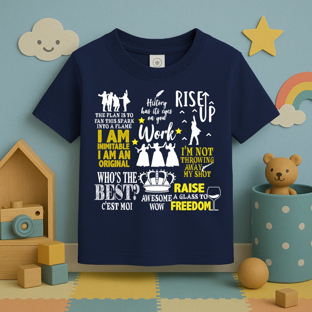 Alexander Hamilton Best Song Quotes Lyrics Toddler T-Shirt