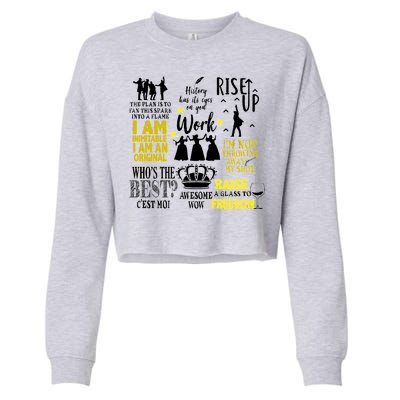 Alexander Hamilton Best Song Quotes Lyrics Cropped Pullover Crew