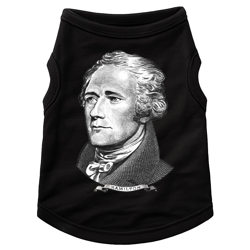 Alexander Hamilton Big Face Portrait A. Ham Doggie Tank