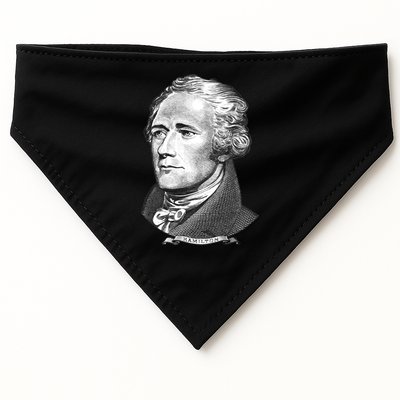 Alexander Hamilton Big Face Portrait A. Ham USA-Made Doggie Bandana