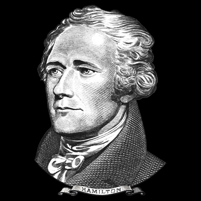 Alexander Hamilton Big Face Portrait A. Ham Apron