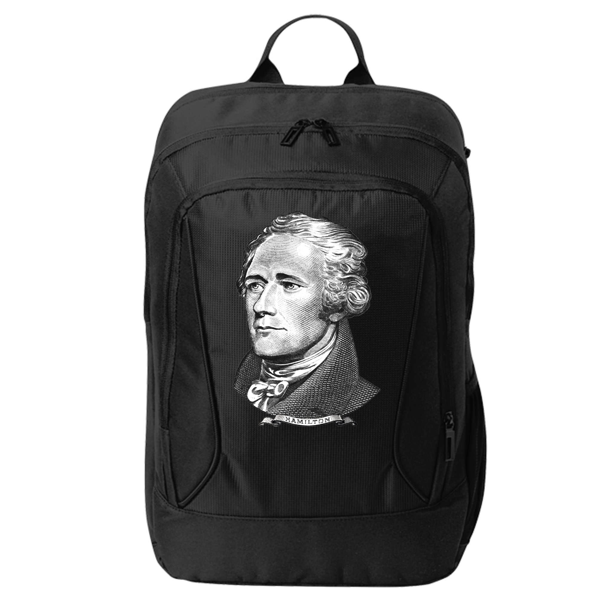 Alexander Hamilton Big Face Portrait A. Ham City Backpack