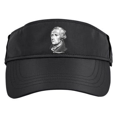 Alexander Hamilton Big Face Portrait A. Ham Adult Drive Performance Visor