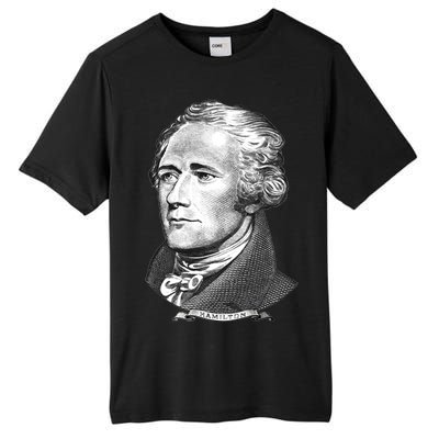 Alexander Hamilton Big Face Portrait A. Ham Tall Fusion ChromaSoft Performance T-Shirt