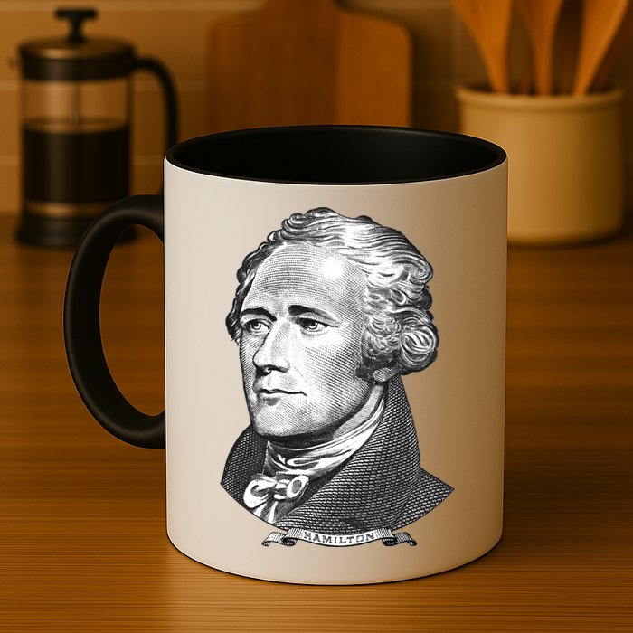 Alexander Hamilton Big Face Portrait A. Ham Mug