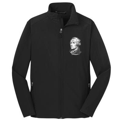 Alexander Hamilton Big Face Portrait A. Ham Core Soft Shell Jacket