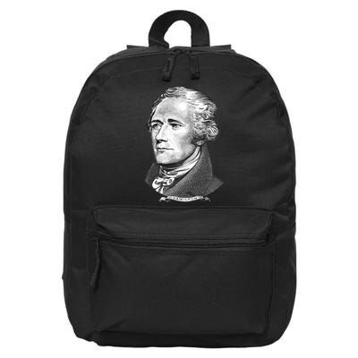 Alexander Hamilton Big Face Portrait A. Ham 16 in Basic Backpack