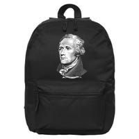 Alexander Hamilton Big Face Portrait A. Ham 16 in Basic Backpack