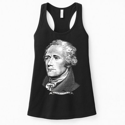 Alexander Hamilton Big Face Portrait A. Ham Womens Tank Top