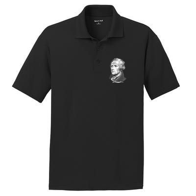 Alexander Hamilton Big Face Portrait A. Ham PosiCharge RacerMesh Polo