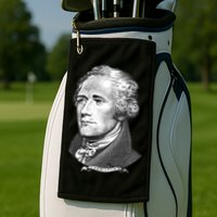 Alexander Hamilton Big Face Portrait A. Ham Golf Towel