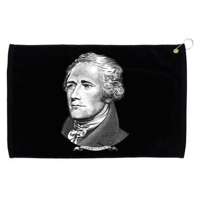 Alexander Hamilton Big Face Portrait A. Ham Grommeted Golf Towel