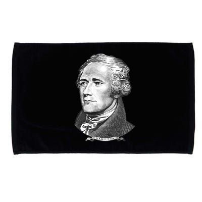 Alexander Hamilton Big Face Portrait A. Ham Microfiber Hand Towel